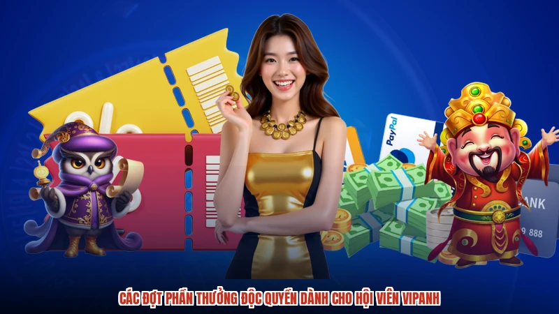 Các đợt phần thưởng độc quyền dành cho hội viên vipanh