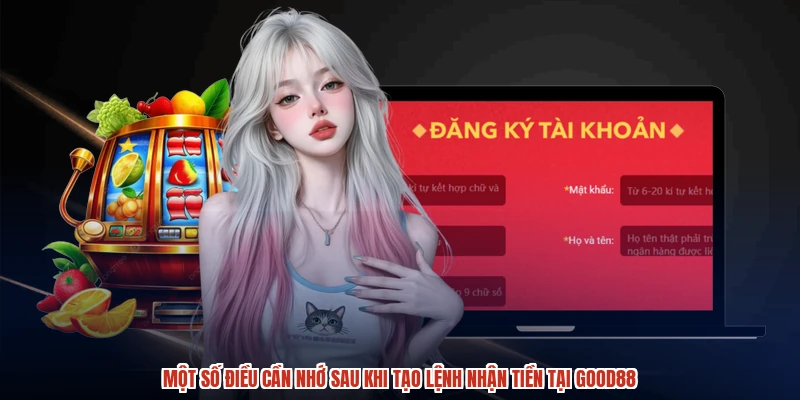 Một số điều cần nhớ sau khi tạo lệnh nhận tiền tại GOOD88